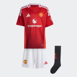 Manchester United 24-25 Home Trikot mit B.Fernandes 8 EPL Druck & Abzeichen Collezione | Maglie Ufficiali Man Utd