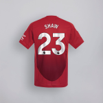 Manchester United 24-25 Home Trikot mit B.Fernandes 8 EPL Druck & Abzeichen-23 Luke Shaw Collezione | Maglie Ufficiali Man Utd