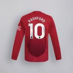 maglia da casa a maniche lunghe manchester united 2425 da bambino – 10 marcus rashford Collezione | Maglie Ufficiali Man Utd