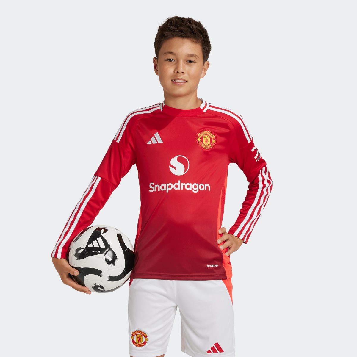 maglia da casa a maniche lunghe manchester united 2425 da bambino – 4 maya le tissier Collezione | Maglie Ufficiali Man Utd