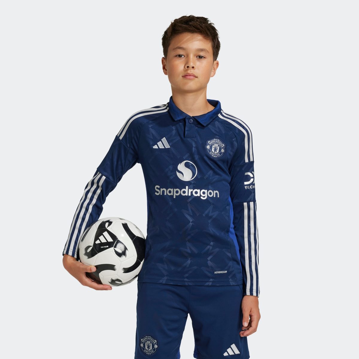 maglia da trasferta a maniche lunghe manchester united 2425 da bambino – 8 grace clinton Collezione | Maglie Ufficiali Man Utd